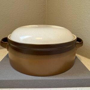 Vintage Mikasa Potter's Art Buckskin casserole